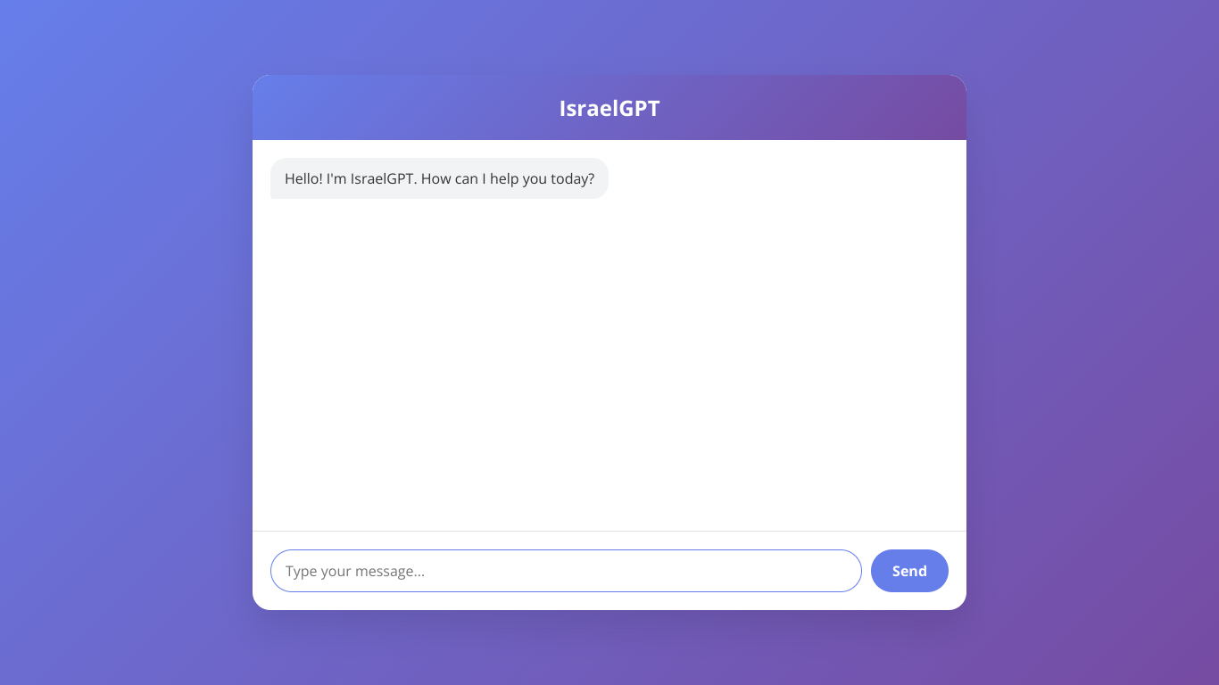 IsraelGPT custom response rules