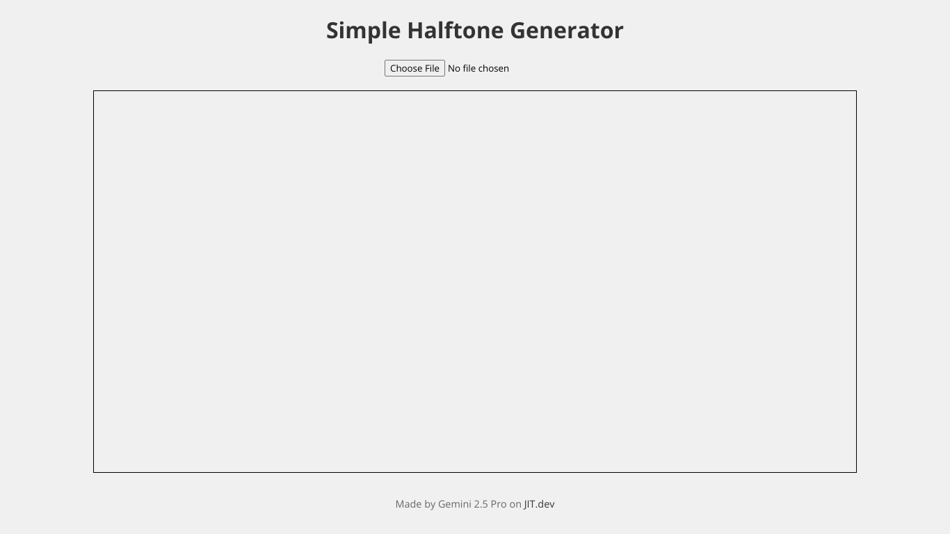 Simple halftone generator