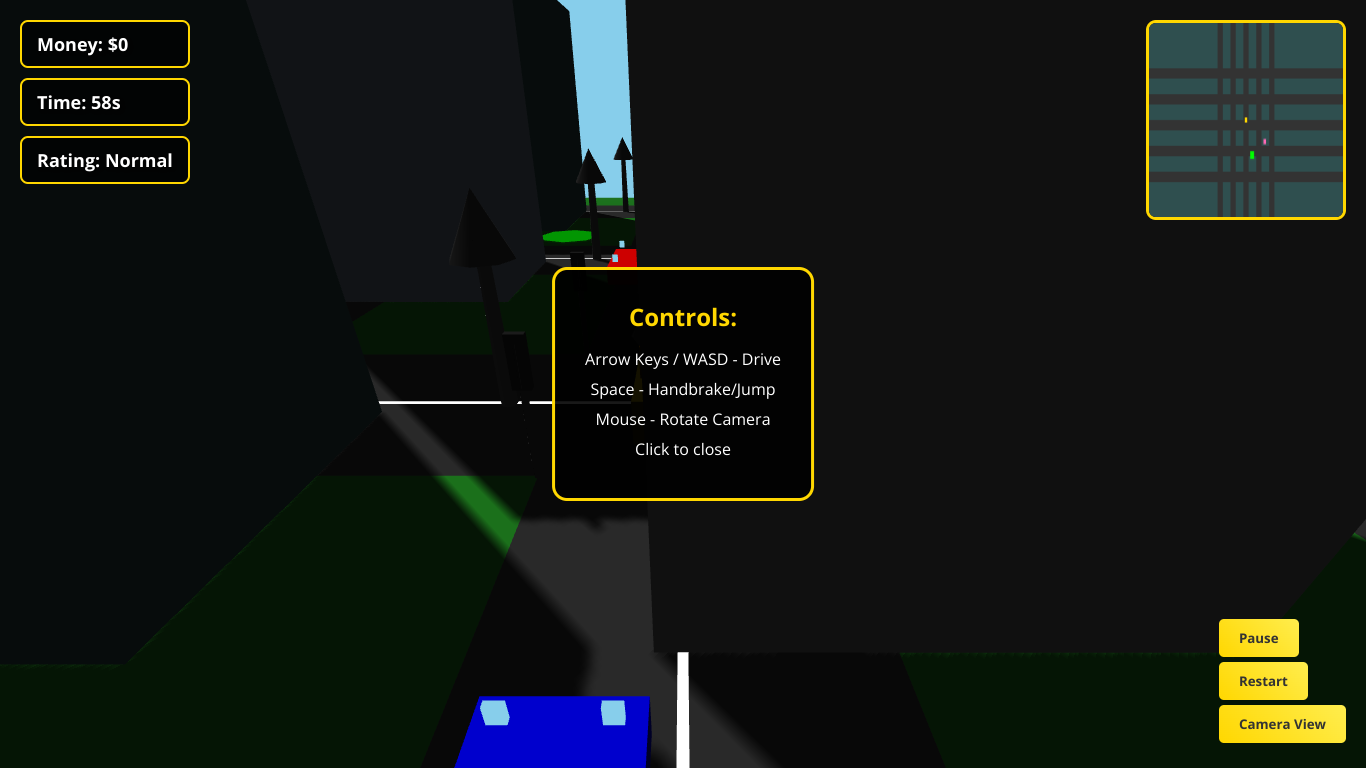 3D taxi arcade racer