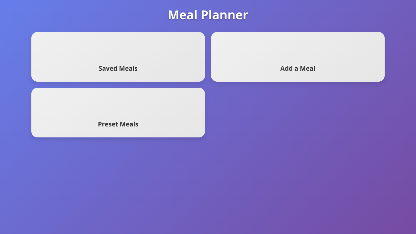 Meal spice builder and presets