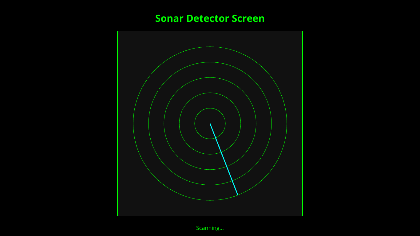 Thermal sonar detection screen