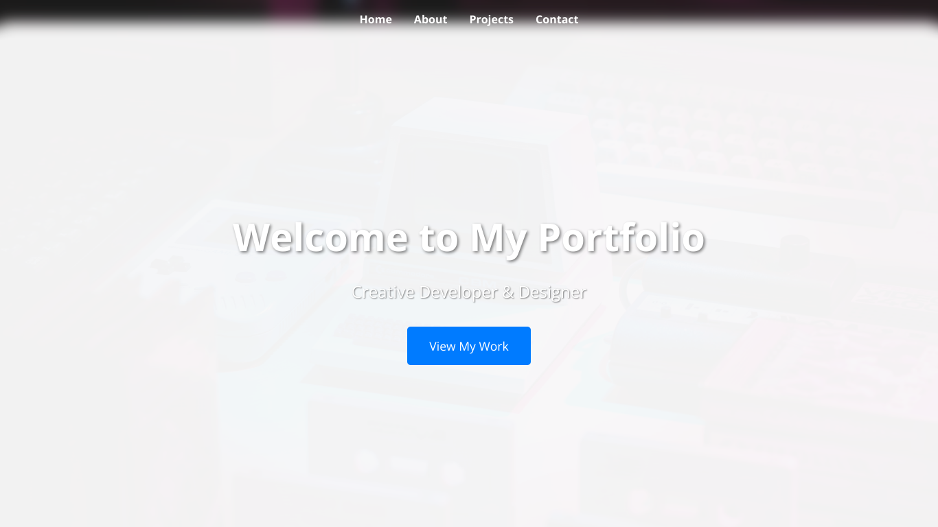 Portfolio with background image